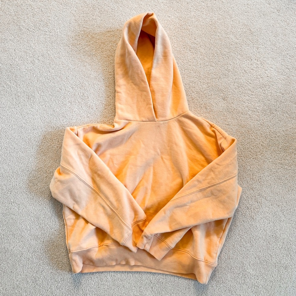 a new day cropped hoodie